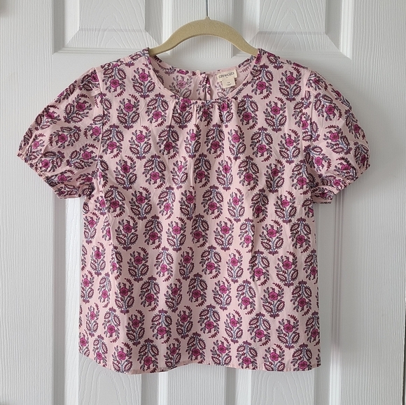 Crewcuts Other - SALE! Crewcuts Puff Sleeve Block Print Top